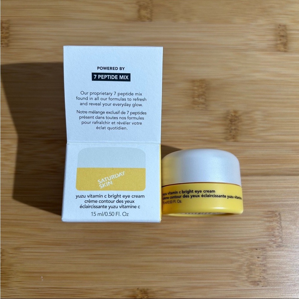 Saturday Skin yuzu vitamin c bright eye cream